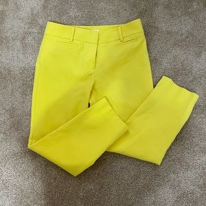 Ann Taylor Loft yellow Riviera pant size 4